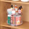 imagemDesign 2Tier Lazy Susan Turntable for Kitchen Cabinets Shelf Table Countertop  9quot Multi Level Rotating Organizer Carousel  Storage Turntable Organizer  Ligne Collection  ClearChrome