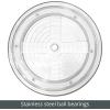 imagemDesign 2Tier Lazy Susan Turntable for Kitchen Cabinets Shelf Table Countertop  9quot Multi Level Rotating Organizer Carousel  Storage Turntable Organizer  Ligne Collection  ClearChrome