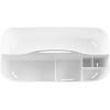 imagemDesign Bathroom Shower Caddy Tote for Shampoo Soap Razors  Medium White