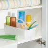 imagemDesign Bathroom Shower Caddy Tote for Shampoo Soap Razors  Medium White