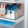 imagemDesign Deep Plastic Kitchen Storage Organizer Container Bin for Pantry Cabinet Cupboard Shelves Fridge or Freezer  Holds Dry Goods Sauces Condiments Drinks Ligne Collection 8 Pack Clear