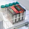 imagemDesign Deep Plastic Kitchen Storage Organizer Container Bin for Pantry Cabinet Cupboard Shelves Fridge or Freezer  Holds Dry Goods Sauces Condiments Drinks Ligne Collection 8 Pack Clear