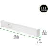 imagemDesign Expandable Dresser Drawer Divider with Foam Ends Drawer Divider Locks in Place Separators for Clothing and Accessories in Closet or Dresser Drawer Ligne Collection 4 Pack WhiteWhite