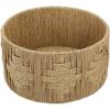 imagemDesign Large Round Woven Braided Seagrass Rope Home Storage Basket  for Organizing Closet Bedroom Bathroom Living Room Entryway Office Aztec Pattern Weave  Natural