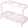 imagemDesign Metal Hair Care ampamp Styling Tool Organizer Holder  3 Sections  Bathroom Vanity Countertop Storage for Hair Dryer Flat Irons Curling Wands Hair Straighteners  Light PinkBlush