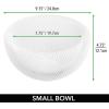 imagemDesign Metal Wire Fruit Bowl Basket Set for Kitchen Countertop Counter Organizer and Storage or Table Decor  Modern Decorative Bowls to Hold Fruits and Vegetables Set of 2 Matte White