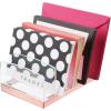 imagemDesign Plastic Makeup Organizer for Bathroom Countertops Vanities Cabinets Cosmetics Storage Solution for  Eyeshadow Palettes Contour Kits  5 Sections  Lumiere Collection  ClearRose Gold