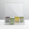 imagemDesign Plastic Stackable Tea Bag Storage Bin Organizer Box Holder with Lid for Kitchen Cabinets Countertops Pantry  Container Holds Beverage Bags Pods Packets  2 Pack Clear