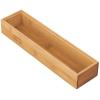 imagemDesign Slim Wooden Bamboo Drawer Organizer  12quot Long Stackable Storage Box Tray for Kitchen DrawersCabinet  Utensil Silverware Spatula Flatware Holder  Echo Collection 2 Pack Natural Wood7 6 cm x 30 5 cm x 5 1 cm