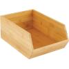 imagemDesign Stacking Bamboo Wooden Crate Box for FruitVegetable Kitchen Storage  OpenFront Bamboo Basket Box  Countertop Organiser Cube Bin  Fruit and Veg Storage  Formbu Collection  Natural Wood1
