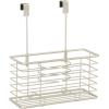 imagemDesign Steel Over CabinetDoor Hair Dryer Holder Storage Hair Styling Tool Organizer Basket for Bathroom  Blow Dryer Flat Iron Curling Wand Straightener Linelle Collection  Satin