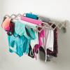 imagemDesign Steel Wall Mount Accordion Expandable Retractable Clothes Air Drying Rack  8 Bars for Hanging Garments  Mounted Organizer for LaundryUtility Room Bathroom Garage Bardo Collection BlackSatin