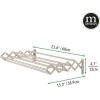 imagemDesign Steel Wall Mount Accordion Expandable Retractable Clothes Air Drying Rack  8 Bars for Hanging Garments  Mounted Organizer for LaundryUtility Room Bathroom Garage Bardo Collection BlackSatin