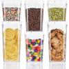 imagemDesign Airtight Food Storage Container Combo Pack with Lid for Kitchen Pantry or Cabinet  Cereal Snacks Pasta Candy Rice Beans Baking  BPA Free Set of 6  Clear