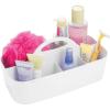 imagemDesign Bathroom Shower Caddy Tote for Shampoo Soap Razors Medium White