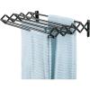 imagemDesign Steel Wall Mount Accordion Expandable Retractable Clothes Air Drying Rack  8 Bars for Hanging Garments  Mounted Organizer for LaundryUtility Room Bathroom Garage Bardo Collection BlackBlack