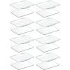 imagemDesign Plastic PlayroomGaming Storage Organizer Box Containers Hinged Lid for Shelves or Cubby Holds Small Toys Building Blocks Puzzles Markers Lumiere Collection 8 Pack Clear56 x 67 x 3