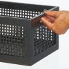 imagemDesign Small Decorative Wooden Crate Storage Box Rustic Pine Wood Organizer Bin Basket w BuiltIn Handles for Kitchen Pantry Cupboard Cabinet  Home Sort Collection  3 Pack  Black Pine
