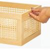imagemDesign Small Decorative Wooden Crate Storage Box Rustic Pine Wood Organizer Bin Basket wBuiltIn Handles for Kitchen Pantry Cupboard Cabinet or Counter  Home Sort Collection  Natural Pine
