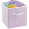 imagemDesign Small Fabric Collapsible Organizer Cube Bin Box with Front Handle for Cube Furniture Units Closet or Bedroom Storage Holds Clothing and Linens  Lido Collection  6 Pack  Bright Multicolor