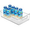imagemDesign Small Plastic Nursery Storage Container Bins with Handles for Organization in Pantry Cabinet Closet or Cubby Shelves  Organizer for Baby Food Bibs Formula and Burp Cloths  6 Pack Clear