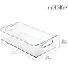 imagemDesign Small Plastic Nursery Storage Container Bins with Handles for Organization in Pantry Cabinet Closet or Cubby Shelves  Organizer for Baby Food Bibs Formula and Burp Cloths  6 Pack Clear