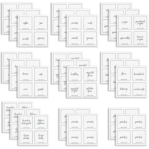 imagemDesign Kitchen Storage Preprinted Cursive Adhesive Labels for Jars Canisters Organize Containers Bins for Inside Cabinet Pantry Fridge or Counter  Home Sort Collection 100 Ct  WhiteBlack