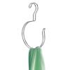 imagemDesign Closet Hanger Organizer Large Accessory Metal Loop Hooks for Ties Belts Scarves Shawls Pashminas  4 Pack  Chrome