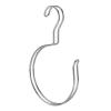 imagemDesign Closet Hanger Organizer Large Accessory Metal Loop Hooks for Ties Belts Scarves Shawls Pashminas  4 Pack  Chrome