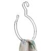 imagemDesign Closet Hanger Organizer Large Accessory Metal Loop Hooks for Ties Belts Scarves Shawls Pashminas  4 Pack  Chrome
