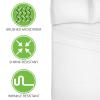 imagemDesign Full Size Superfine Brushed Microfiber Sheet Set  4 Pieces  Extra Soft Bed Sheets and Pillowcases  Easy Fit Deep Pockets  Wrinkle Resistant Comfortable ampamp Breathable  Optic White