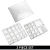 imagemDesign Makeup Organiser  Practical Cosmetics Storage Box with 2 Drawers and Shelf Space for Nail Polish Lip Stick Jewellery and More  Ideal Plastic Drawer Storage  TransparentClear