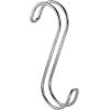 imagemDesign Metal Wire Over The Rod Hanging Closet Accessory S Hook for Handbags Belts or Jackets  Snag Free  3 Pack  Chrome