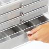 imagemDesign Plastic 4Drawer Jewelry Box  Removable Divided Organizer Trays for Storage on Dresser Vanity Countertop  Holds Earrings Bracelets Necklaces Bangles Rings  ClearGray