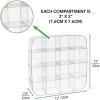 imagemDesign Plastic Closet Accessory Drawer Organizer for Dresser Closet Bedroom Bathroom Entryway Office  Store Belts Ties Socks Watches  16 Sections 2 Pack  Clear