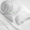 imagemDesign Queen Size Superfine Brushed Microfiber 4Piece Sheet Set  Extra Soft Bed Sheets and Pillowcases  Easy Fit Deep Pockets  Wrinkle Resistant Comfortable ampamp Breathable  Optic White
