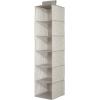 imagemDesign Set of 2 Hanging Closet Organiser Units  Fabric Footwear Storage Unit  Multipurpose Hanging Wardrobe for Shoes and Clothing  TaupeNaturalTaupeNatural