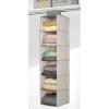 imagemDesign Set of 2 Hanging Closet Organiser Units  Fabric Footwear Storage Unit  Multipurpose Hanging Wardrobe for Shoes and Clothing  TaupeNaturalTaupeNatural