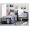 imagemDesign Twin AllSeason Down Alternative Comforter  Quilted Duvet Insert or StandAlone Comforter  Plush Microfiber Fill Box Stitched  Machine Washable  Gray