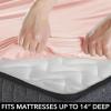 imagemDesign Twin Size Superfine Brushed Microfiber Sheet Set  3 Pieces  Extra Soft Bed Sheets and Pillowcase  Easy Fit Deep Pockets  Wrinkle Resistant Comfortable ampamp Breathable  Light Pink