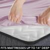 imagemDesign Twin XL Size Superfine Brushed Microfiber Sheet Set  3 Pieces  Extra Soft Bed Sheets and Pillowcase  Easy Fit Deep Pockets  Wrinkle Resistant Comfortable ampamp Breathable  Light Purple