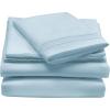 imagemDesign Twin Size Superfine Brushed Microfiber Sheet Set  3 Pieces  Extra Soft Bed Sheets and Pillowcase  Easy Fit Deep Pockets  Wrinkle Resistant Comfortable ampamp Breathable  Light Blue