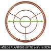imagemDesign Metal IndoorOutdoor Plant Stands  Modern Plant Stand with Hairpin Legs for Flowers Plants Greenery Succulents Vases Pots Containers Concerto Collection Set of 3 Rose Gold