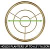 imagemDesign Steel Modern 9quot Plant Stand Planter Holder wHairpin Legs for Display Indoor Outdoor PlantFlower in Living Room Shelf Balcony Patio Garden Home Office  Concerto Collection  Soft BrassSoft Brass
