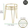 imagemDesign Steel Modern 9quot Plant Stand Planter Holder wHairpin Legs for Display Indoor Outdoor PlantFlower in Living Room Shelf Balcony Patio Garden Home Office  Concerto Collection  Soft BrassSoft Brass