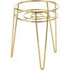 imagemDesign Steel Modern 9quot Plant Stand Planter Holder wHairpin Legs for Display Indoor Outdoor PlantFlower in Living Room Shelf Balcony Patio Garden Home Office  Concerto Collection  Soft BrassSoft Brass