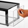 imagemDesign Plastic Desk Organizer and Storage Bin wPull Out Drawer  Stackable Office Storage Container for Office Supplies  Desktop Drawer Organizer  Lumiere Collection  8 Pack  BlackClear