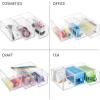imagemDesign Plastic Stackable Desktop Organizer Tower Storage Station with 3 Drawers for Home Office  Holds Pens Sticky Notes Binder Clips Notepads Gel Pens or Erasers  Lumiere Collection  Clear