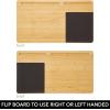 imagemDesign Portable Bamboo Wood Lapdesk Table Tray for Laptop with Slots for Phone and Tablet  Left and RightHanded Design for Work Writing Artists Dorm Homework and Crafting  NaturalTan