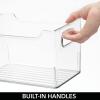 imagemDesign Deep Plastic Storage Organizer Bin Craft Room Organization for Classroom Studio Shelves and Closet  Storage for Sewing Art Supplies Yarn and Tools  Ligne Collection  8 Pack  Clear